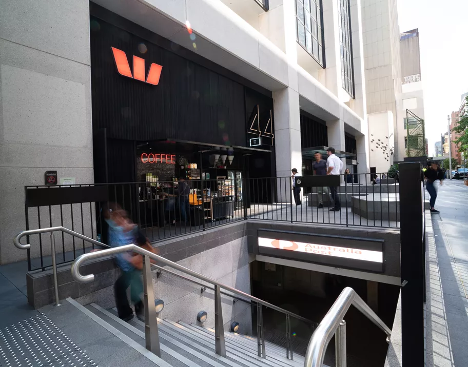 Ground view of 44 Market Street. An A grade building.