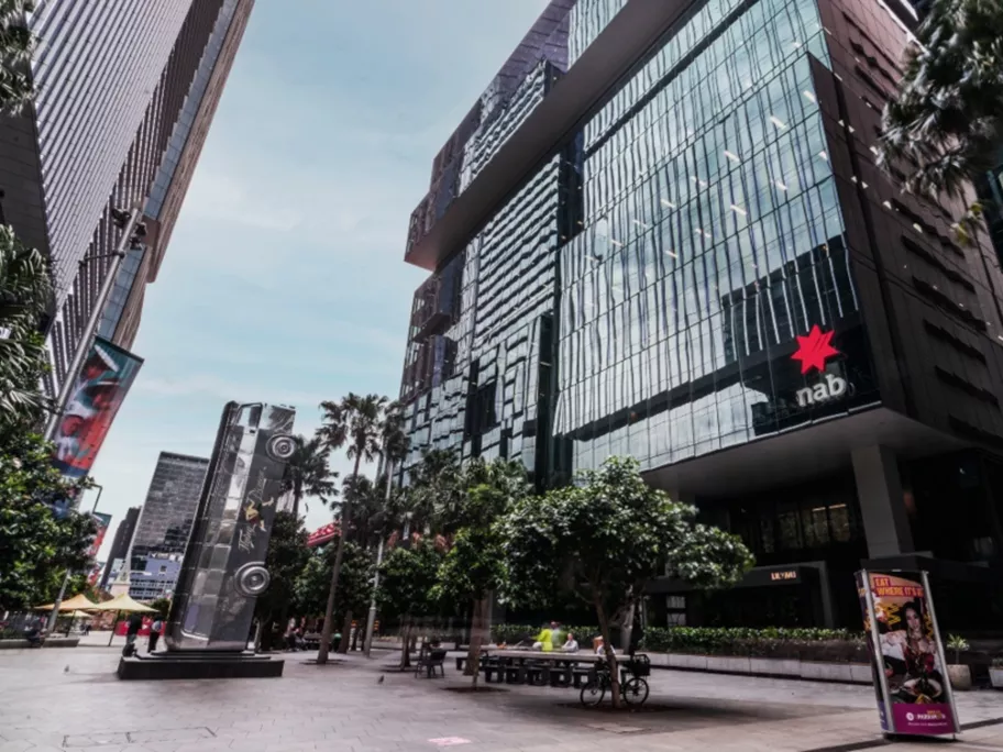 Downtown Parramatta Square with Servcorp 3 Parramatta Square on the right